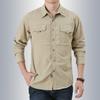 Men S Loose Long Sleeve Quick Dry Casual Shirt For Spring Autumn