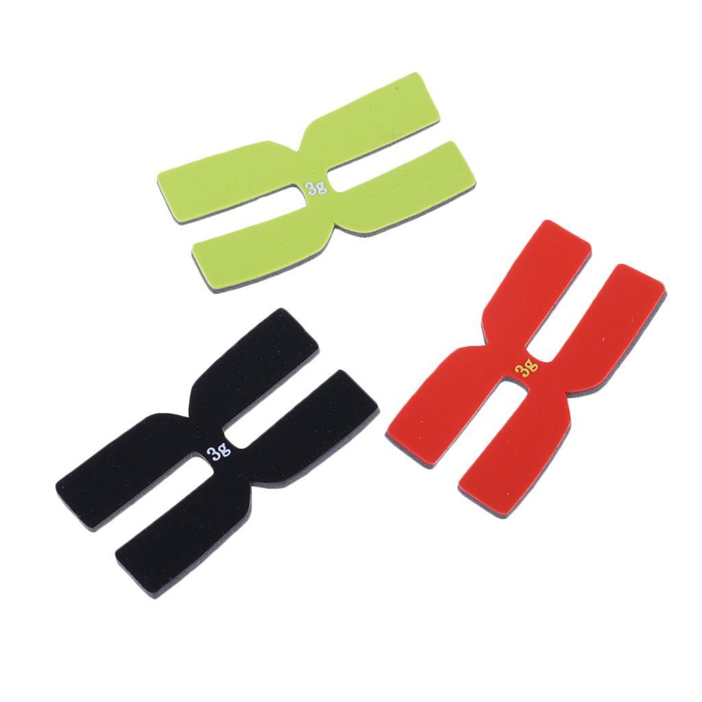 Improve Game with 6-Piece Tennis Racket Balance Silicone H-shaped Power Strips
