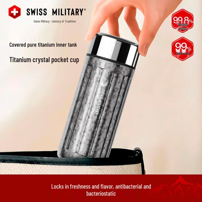 SWISS MILITARY Lucerne Titanium Pocket Cup 200ml