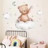 New Style Wall Sticker with Cartoon Bear, Moon, Cloud and Star. Decoration Decal for Bedroom and Children's Room Background Wall