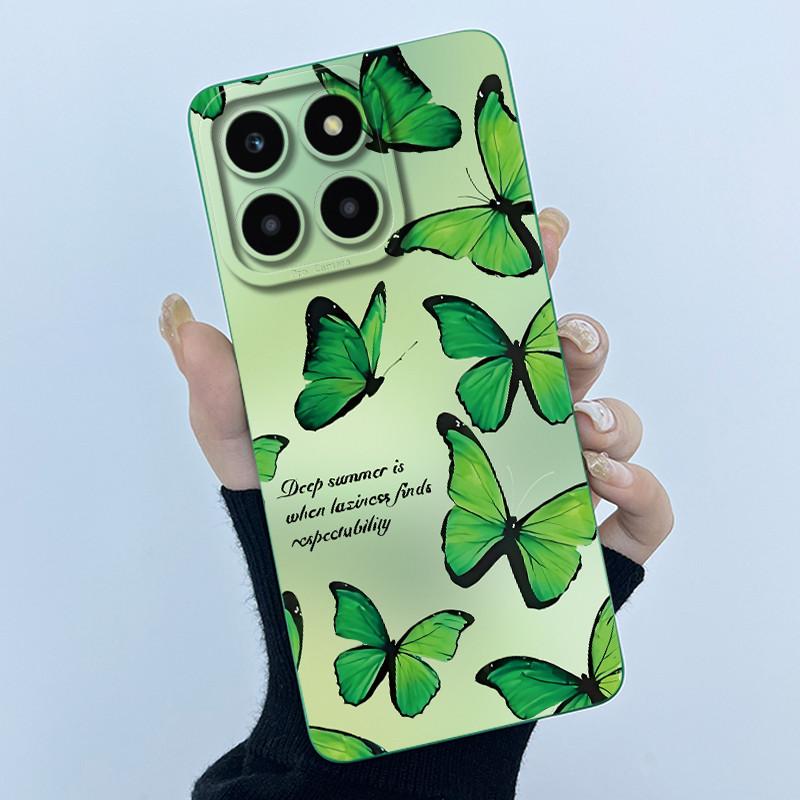 For Honor X6a X6b X6c X6 X6s Case Simplicity flower Soft Silicone Cover For HonorX6a X 6B X6 b Shell Lens Protective Phone Funda