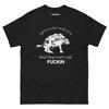 Funny Two Wolves Inside Me Meme T Shirt Dark Humour Graphic Tee Offensive Joke U