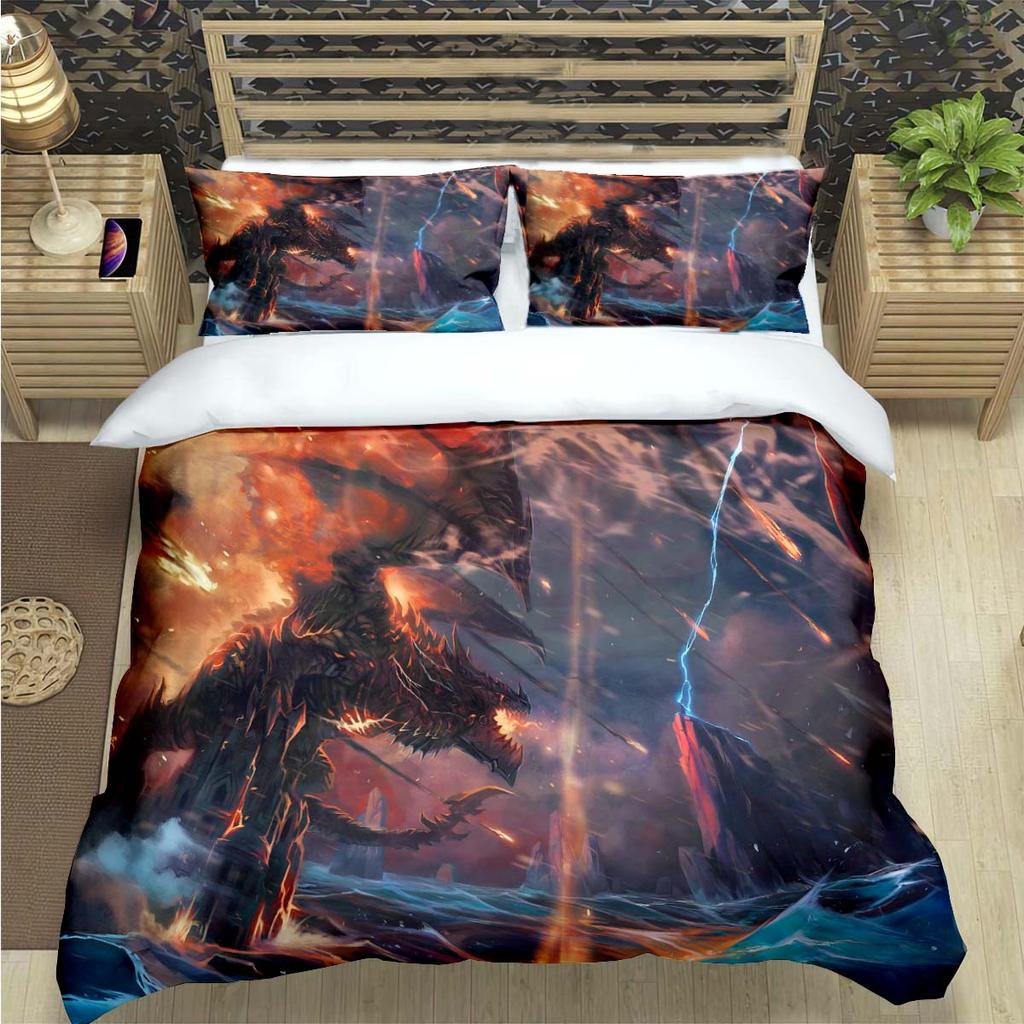 Western Style Bedding Set Sea Turtle Bedlinen White Quilt Set with Pillow Cover Super King Beds 3d Comfortable Thick Bedclothes