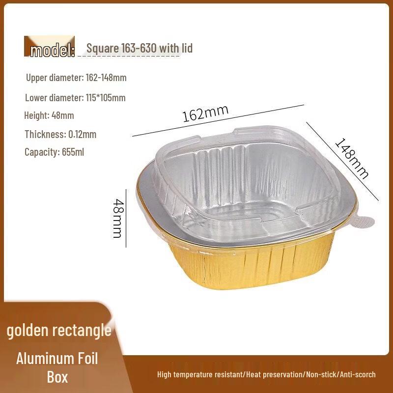 Yuzhuxun Aluminum Foil Cake Roll Baking Pans with Lids