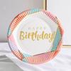 Children's birthday party disposable plate picnic plate Cake plate Large paper plate dessert table decoration set tableware