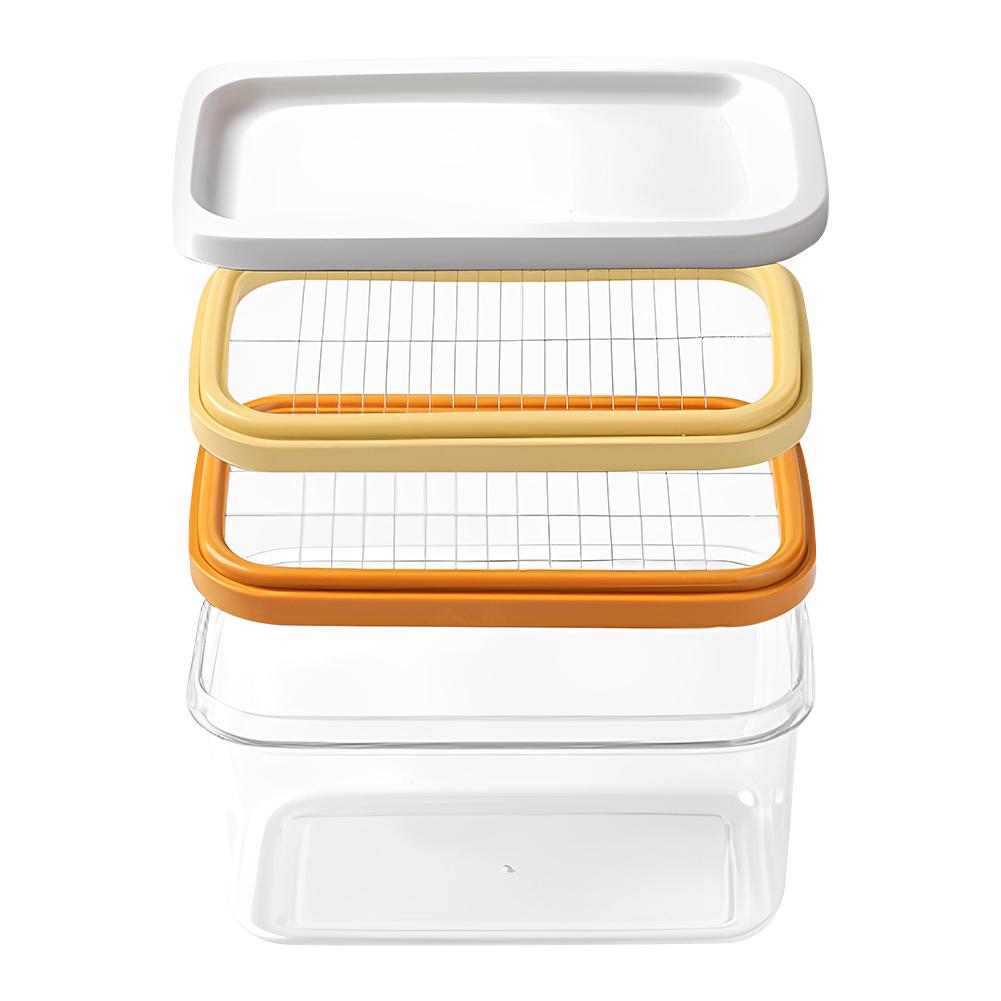 Refrigerator Butter Dish Box With Lid Slicers Case Knife Gadget Kitchen Tool Fridge Storage Lid Cutter Slicing Cheese Board Sets