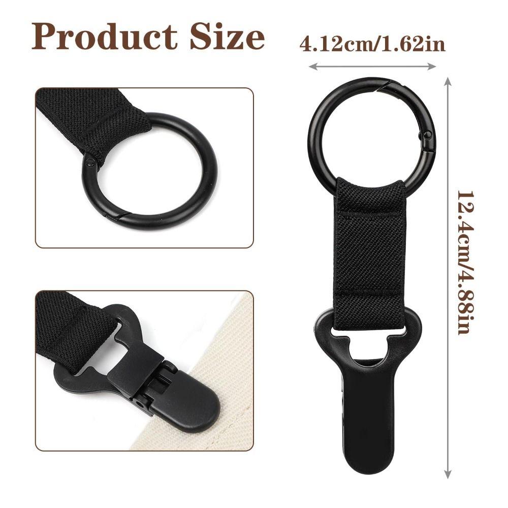 Outdoor Tragbarer Reisehutclip Clip-On Anti-Verlust Huthalter Hände Frei Aufbewahrungshaken für Reise auf Tasche