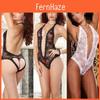 Captivating Lace Role Play Costume For Women With Revealing Open Crotch Style