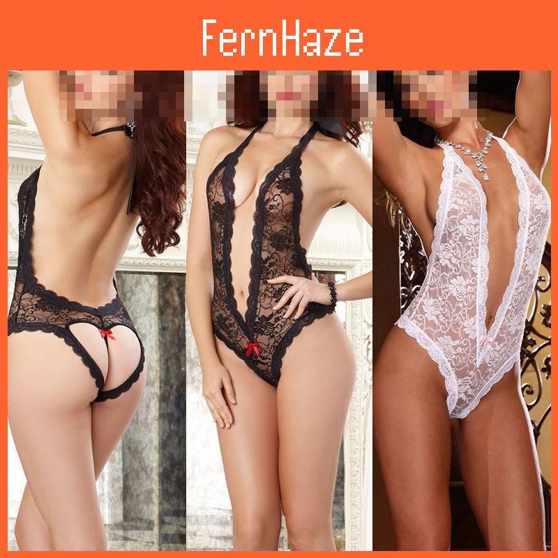 Captivating Lace Role Play Costume For Women With Revealing Open Crotch Style