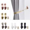 2Piece Curtain Holdbacks Curtains Holder Wall Mounted Drapery Tiebacks Window