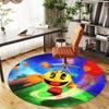 1ks Pac-Man Kulatá podložka pod židli Koberec - Protiskluzová podložka na podlahu do kanceláře, ložnice, domácí dekorace Vánoční dárek p0811253
