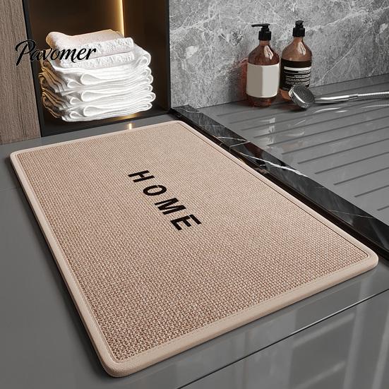 Practical Floor Mat Minimalist Bathroom Rug, Absorbent Non-Slip Mat, Rectangular Door Daily Maintenance Rug for Home Entrance Bedroom Living