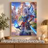 World of Warcraft Custom Name Text 5D Diamond Painting Kit DIY Full Drill Diamond Art Decoration