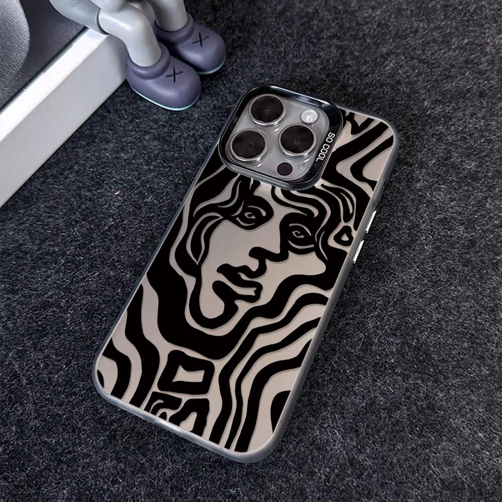 Painted Phone Case for iPhone 11 14 15 16 iPhone 17 11 12 13 for 17 14 15 16 Pro14 15 16 Pro Max for Samsung S25 Ultra S24 S25 A36 A56 A16 Hard Cover