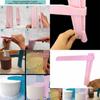 Versatile Adjustable Fondant Cake Scraper With Smooth Edges For Perfect Icing Application