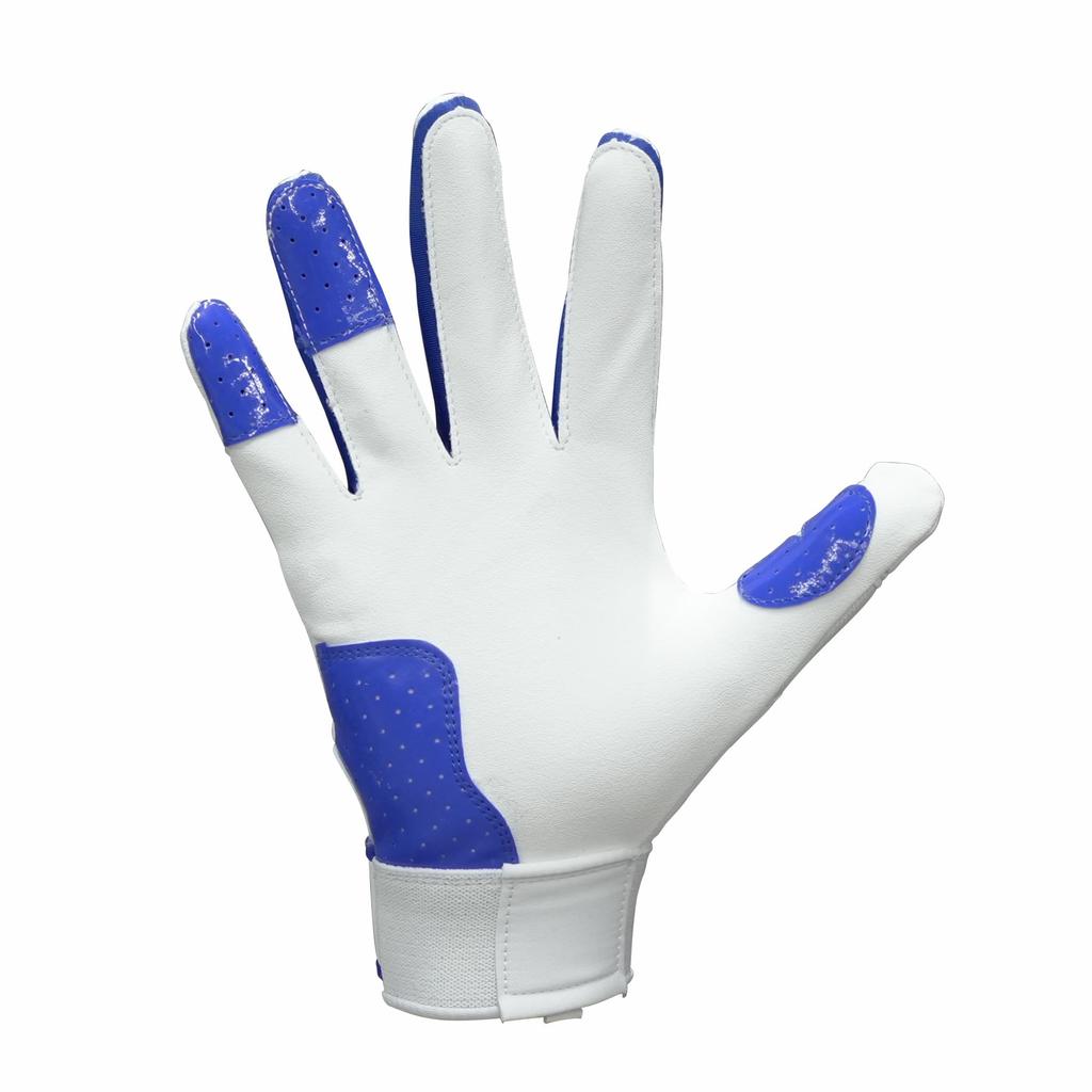 Mănuși CUTTERS B353 Prime Hero Batting 3.0, Ambidextre, Baseball/Softball, Mărime Mare, Alb/Albastru Regal