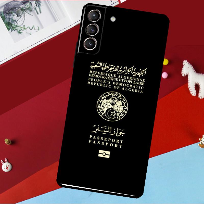Algerian Passport Funda For Samsung Galaxy S26 S25 S24 S21 S22 S20 Ultra S9 S10 Plus S23 FE S25 FE Phone Case