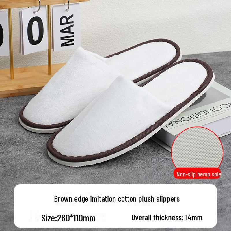 Luxury Non-Slip Disposable Slippers for Home and Hospitality Use