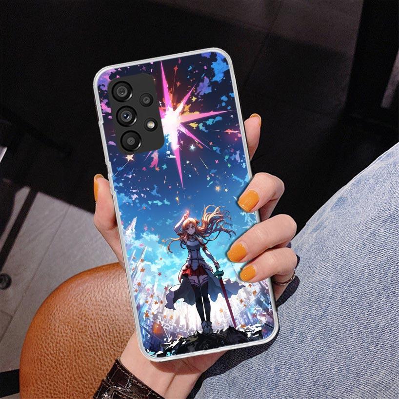 Anime Sword Art Online SAO Phone Case For Samsung Galaxy A52 A32 A22 A12 A51 A31 A50S A30S A20S A10S Note 20 Ultra 10 Plus S10 A