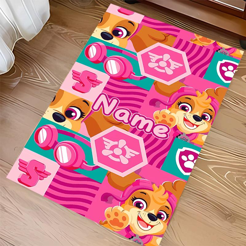 Custom personalization Paw Patrol Print Area Rug - Soft, Washable Non-Slip Indoor Mat,Living Room,Home&Office Decorative Rug