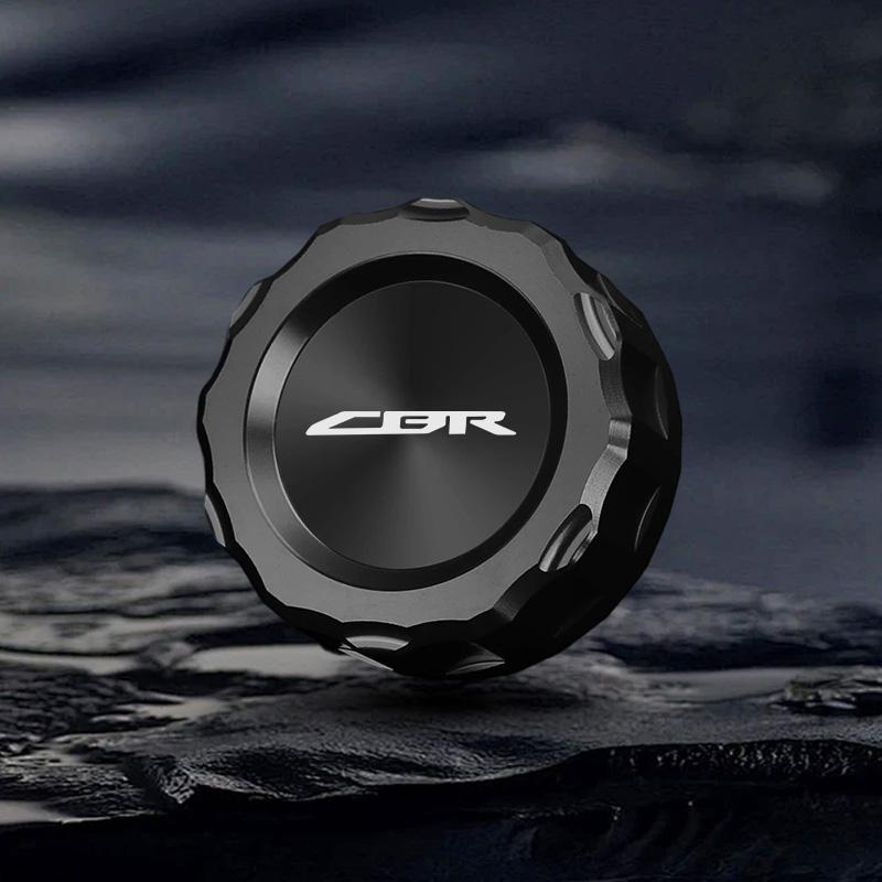 Honda Logo Motorcycle Front Fluid Brake Reservoir Sock Fuel Tank Cap for Honda CBR 125R 954 600 F4i 650F 650R 1000F 600RR 1000RR UO2