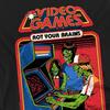 Steven Rhodes Unisex Adult Video Games Rot Your Brains T-Shirt
