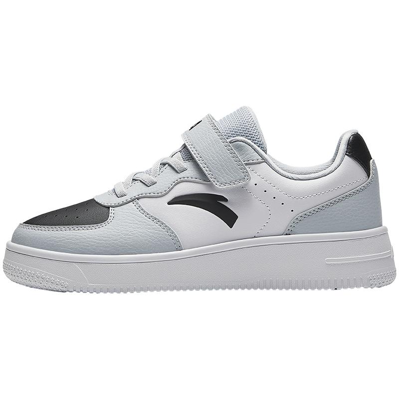 Anta Kids Synthetic Leather Simple Fashion Comfortable Casual Versatile Sports Lightweight Shock Absorption Low-Top Kids Skate Shoes A12448088-5