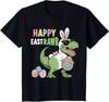 Kids Happy Eastrawr with T-rex Dinosaur for Kids Toddler Easter T-Shirt