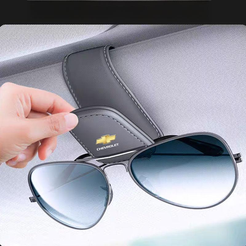 Rlgc6 Car Sun Visor Glasses Case Holder Sunglasses Clip Rescue Tool For Chevrolet Onix Cruze Silverado Impala Equinox Malibu Tahoe