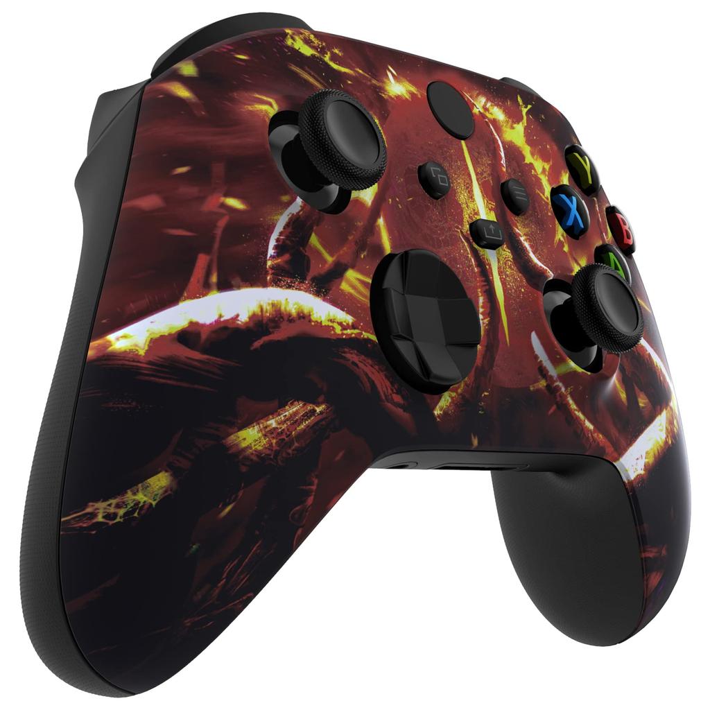 custom front housing shell for Xbox Series cover faceplate for Xbox Series and Xbox Core not Flaming eXtremeRate's X/S controllers, soft-touch X/S