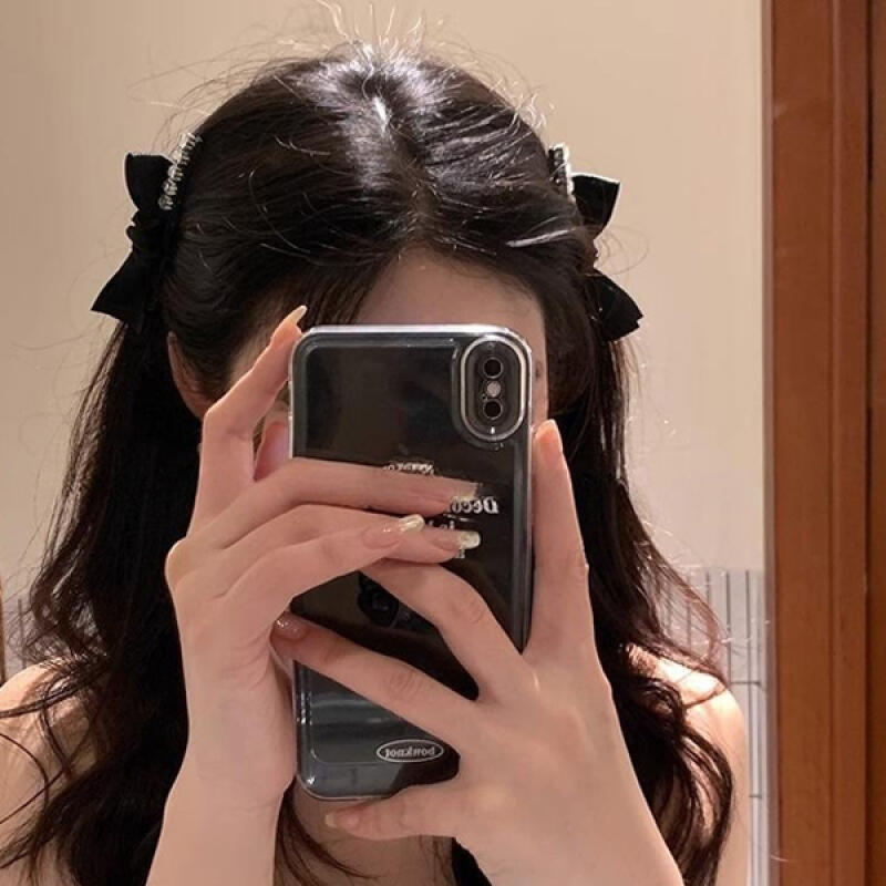 [Set of 2] Perdit Cubic Ribbon Hair Clip Point Pin 2-piece set