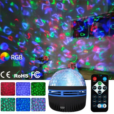 1 Set RGB-Lampe, wiederaufladbar, Partysteuerung, Fernbedienung, breite Anwendung, flimmerfrei, blendfrei, rotierendes RGB