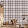 Wallpaper Fabric Pattern Red and Light Gray 50x1000