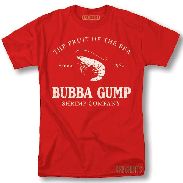 Bubba Gump Shrimp Company Shirt Forest Gump Sarcastic Graphic Novelty T-Shirt