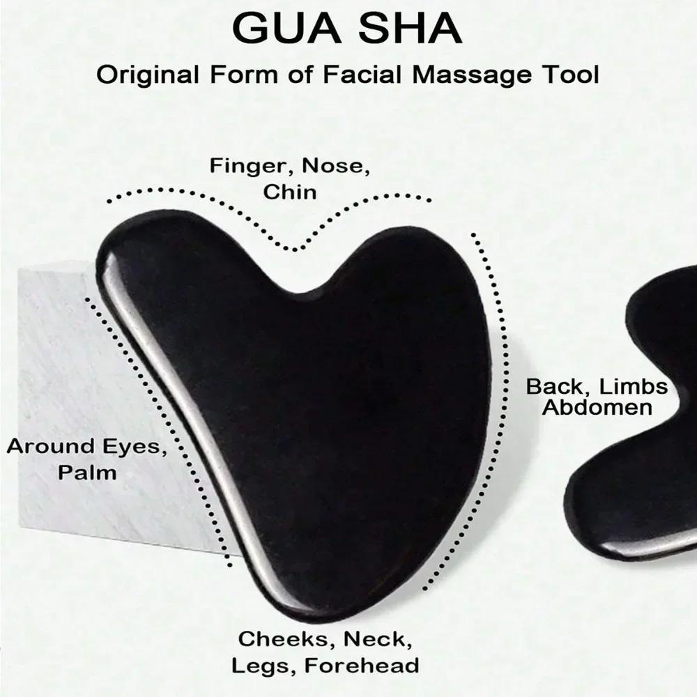 7/4/3 Stück Duschkörperpflege-Set Langer Griff Silikon-Rückenbürste Kopfhautmassagegerät Peeling Gesichtswalze Gua Sha Massagegeräte