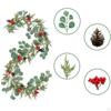 Artificial Christmas Garland Pendant Cascading Winter Greenery for Hotel Home