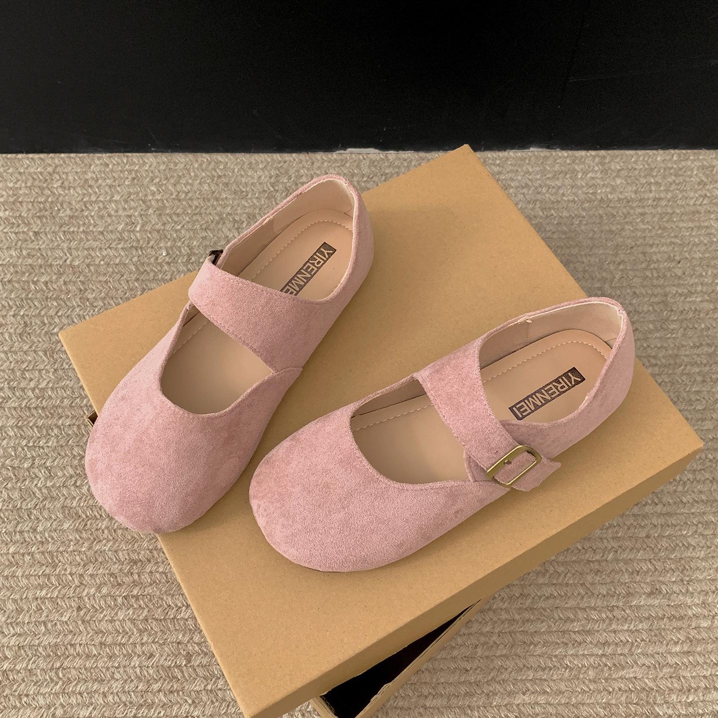 

Yellow with skirt French flat-bottomed shallow-mouth single shoes women s 2025 new autumn retro versatile soft-soled Mary Jane shoes 35 розовый