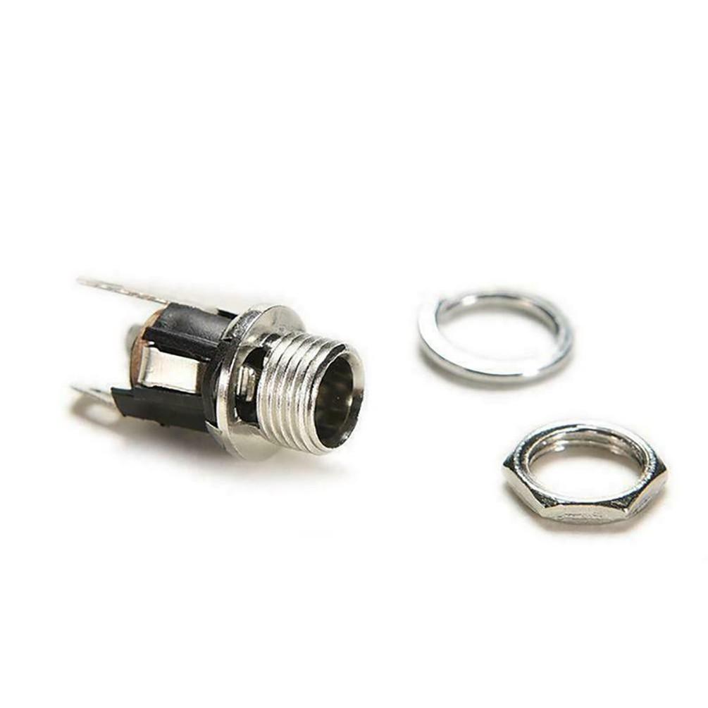 10PCS 5.5x2.1mm Female Metal Panel Mount Socket DC Power Connector Plug