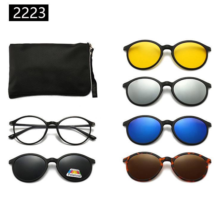 22XX Magnetic Clip-on Polarized Sunglasses for UV Protection and Driving