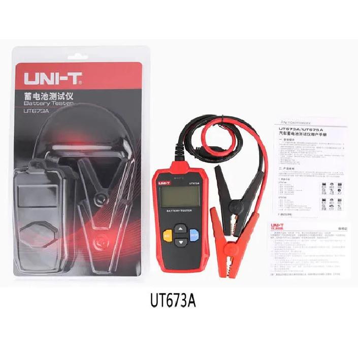 UNI-T UT673A UT675A Car Battery Tester Charger Analyzer 12V 24V Voltage Battery Test Car Battery Tester Charging Scanner Tool UT673A