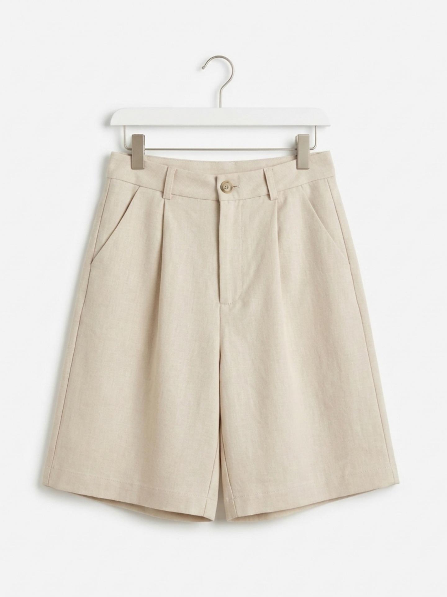 

Women s A-Line High-Waisted Slimming Mid-Length Shorts for Spring Summer - Tailored Fit for Pear Shapes and Petite Sizes Large легкие хаки