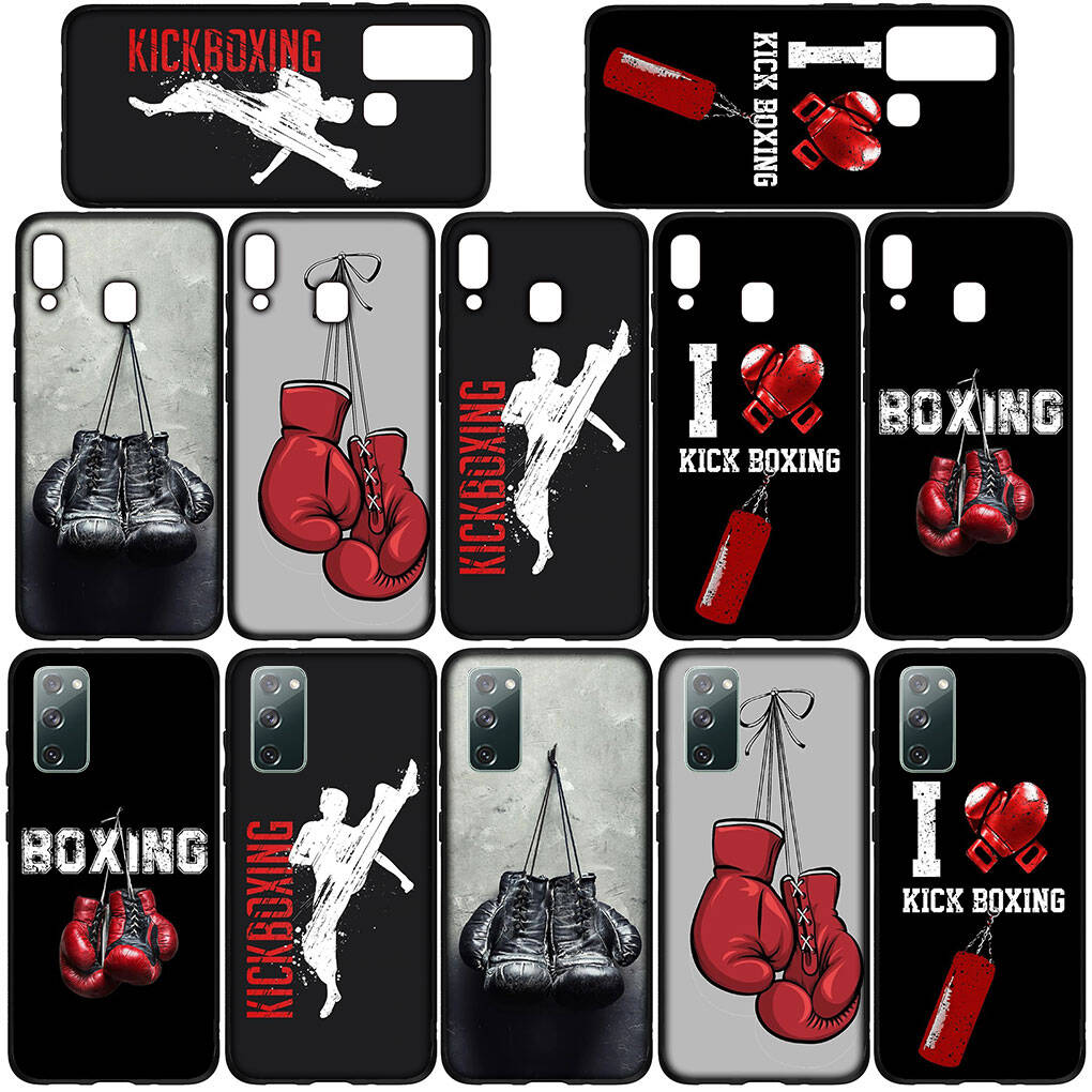 Phone Case for Samsung Galaxy S25 S23 S22 S24 Ultra FE A05 A06 A15 A16 A36 A37 A35 A54 A55 A56 A57 A25 A26 A53 Strong Boxing Gloves Kickboxing Cover