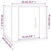 Wall Mounted TV Cabinet Black 40 x 34.5 x 40 cm