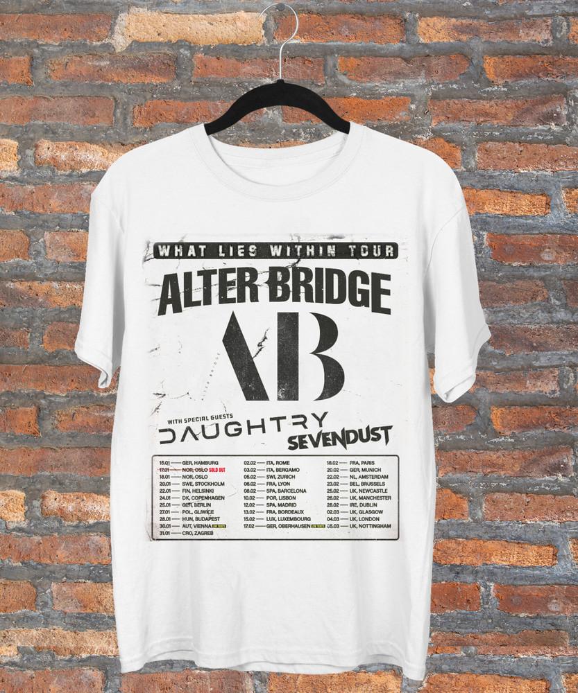 Alter Bridge What Lies Within Tour T-shirt Full Size S to 5XL Cotton Unisex T-Shirt S