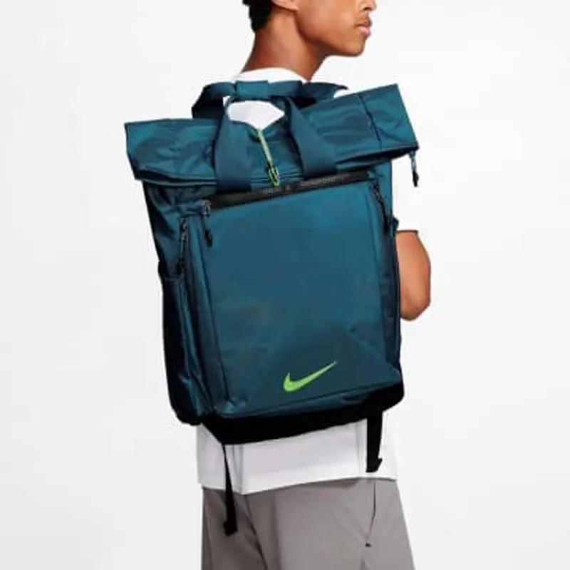 Nike Polyamide Backpack Regular Unisex Blue Green (Unisex) Backpacks BA5538 418