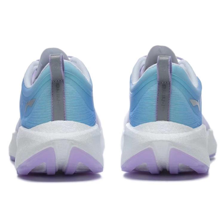New LiNing Super Light 19 Cushioning Anti Slip And Wear Resistant Low Top Running Shoes Women's Purple Blue ARBS002-31
