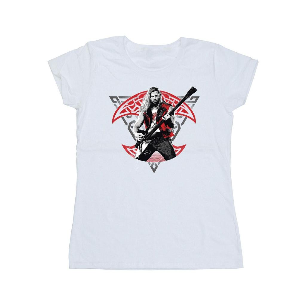 Marvel Womens/Ladies Thor Love And Thunder Solo Guitar Cotton T-Shirt