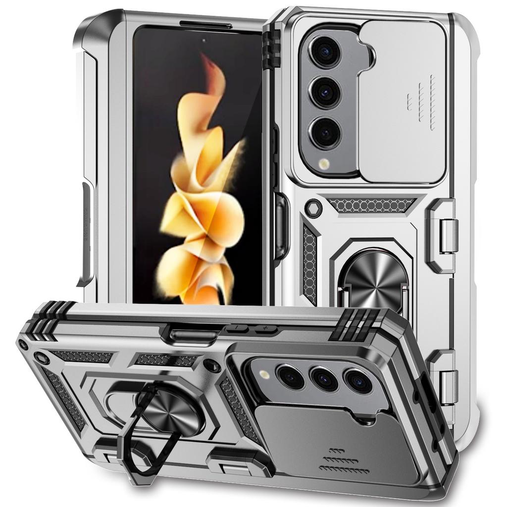 Sergeant Window Push Suitable for Samsung Galaxy Z Fold1 Mobile Phone Case Folding Screen Anti-drop Slide Bracket Protective Case