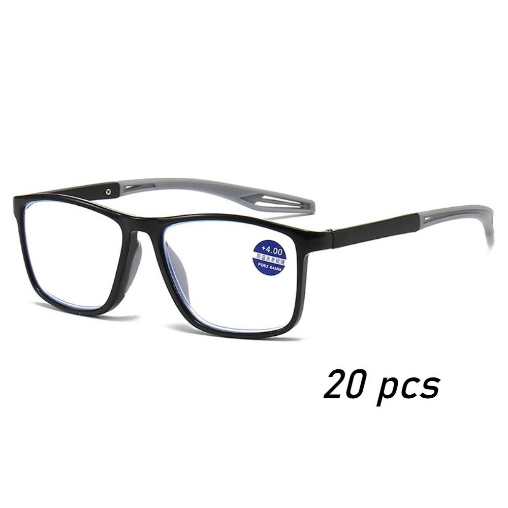 TR90 Sport Reading Glasses Men Ultralight Anti Blue Light Presbyopia Eyeglasses Men's Hyperopia Optical Eyewear Diopters