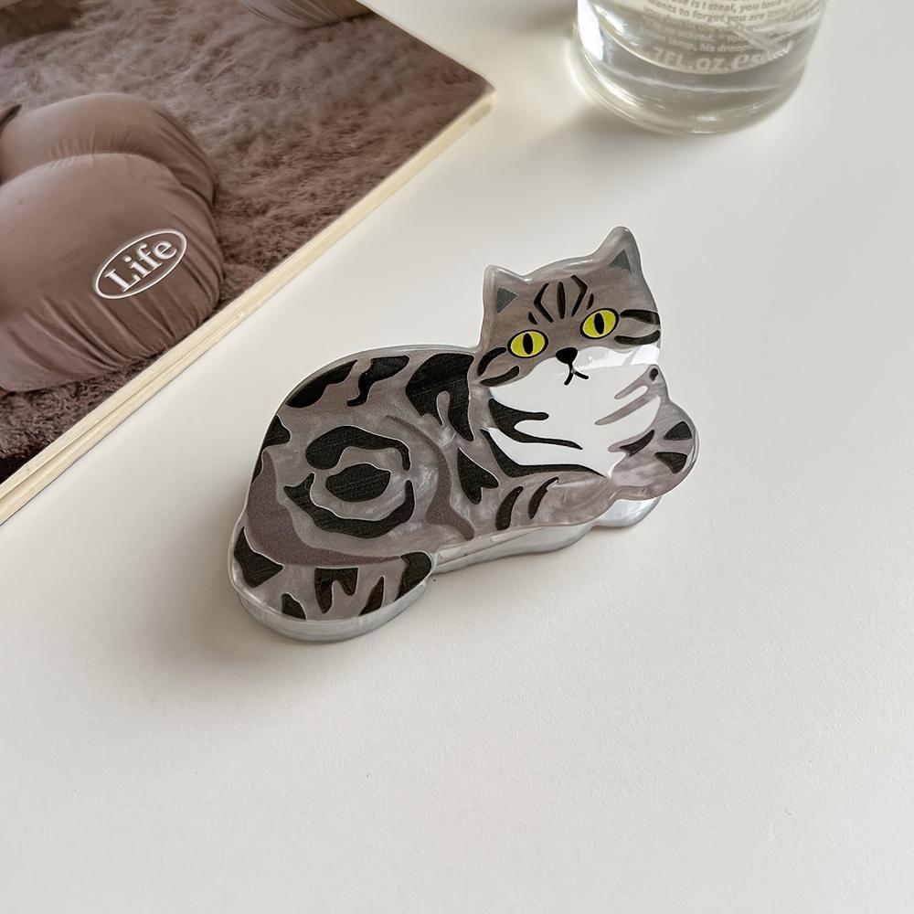 Adorable Cartoon Cat & Dog Acrylic Hair Claw Cute Animal Design Shark Clip for Girls, Perfect for Thanksgiving